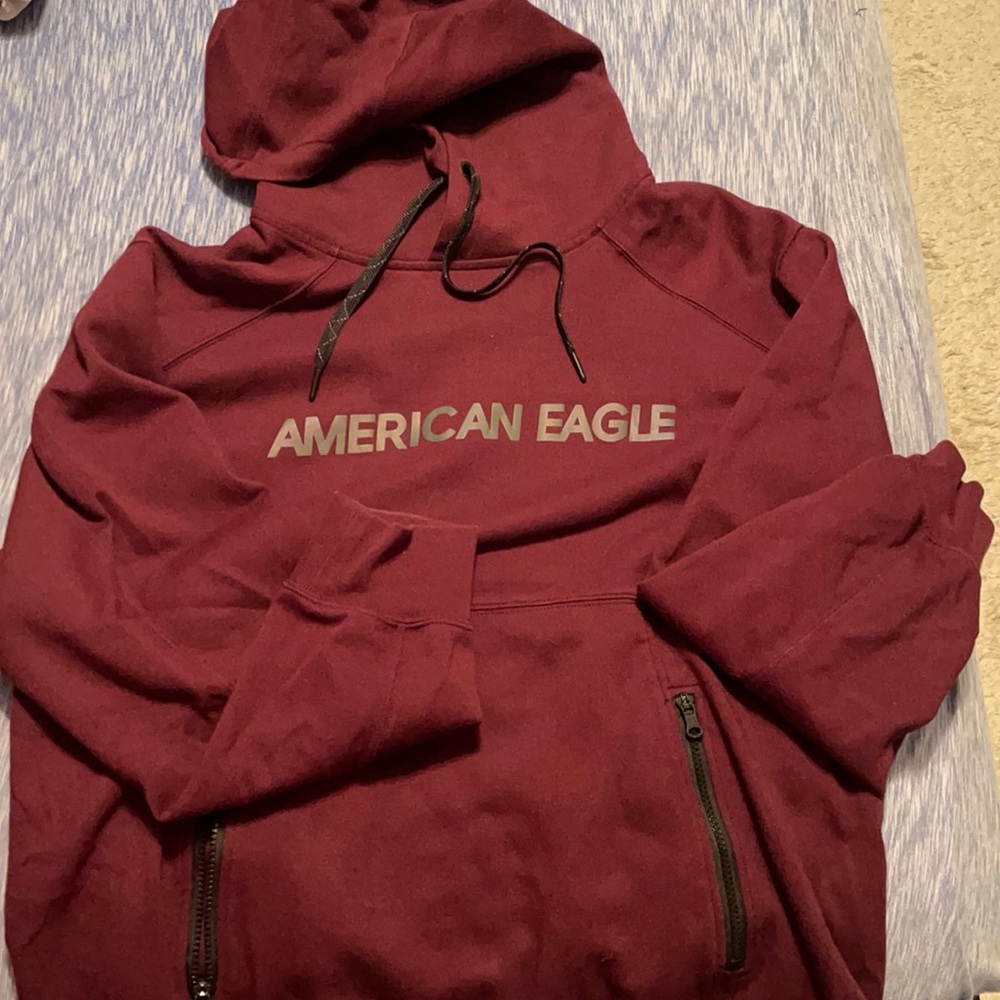 American Eagle Burgundy Hoodie XL